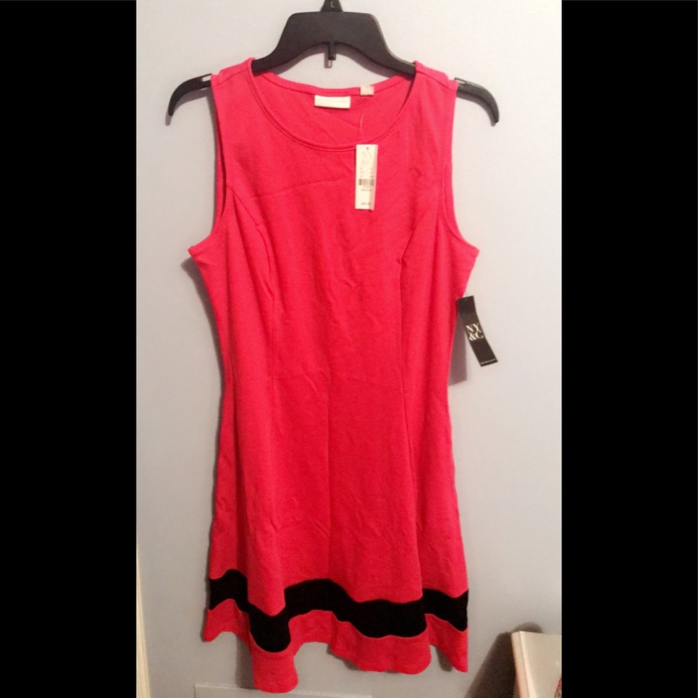 NWT 👗 New York & Company Color Block Fit & Flare Dress